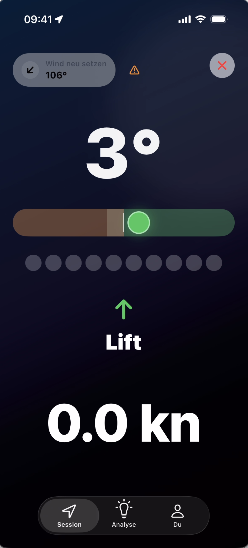 Screenshot der TackTack App